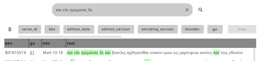 Column toggle